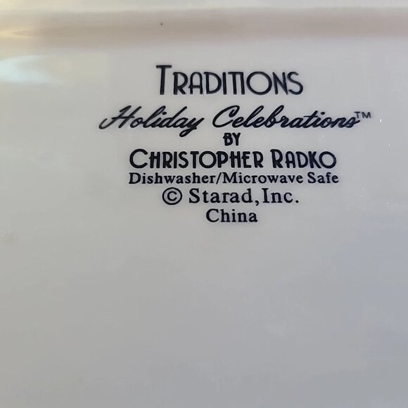 Christopher Radko Traditions Holiday Celebrations - Baking Pan 13” X 9.5” NEW - Picture 10 of 11